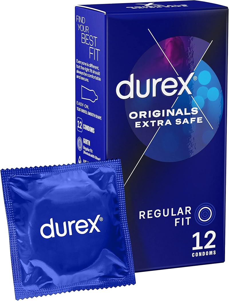 Durex Extra Safe Condoms 12 Pack Clear Extra Lubricated 56mm
