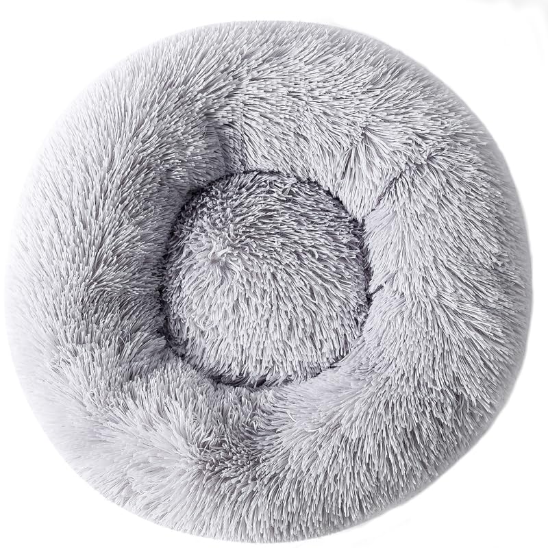 Zhoothyomiru Cat Bed Donut Dog Bed Fluffy Sofa Cave Pet Bed Puppy Beds Small Dogs Pet Cushion Warm Cave Bed Cat Pillow Puppy Within 5KG