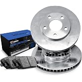R1 Concepts Front Brake Kit Fits 2013-2019 Nissan Sentra | Semi Met Brake Pads and Blank eLINE Brake Rotors| 11.0" Front