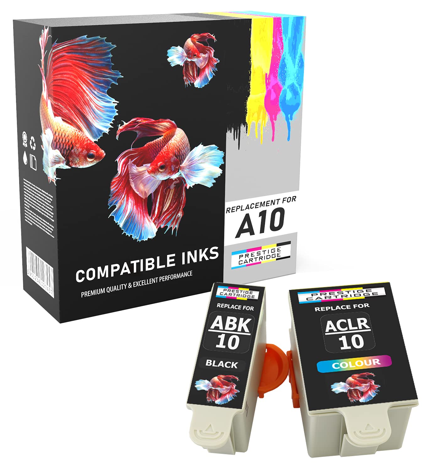 Prestige Cartridge A10 Ink Cartridges for Advent A10/AW10/AWP10 - Assorted Colour (Pack of 2)
