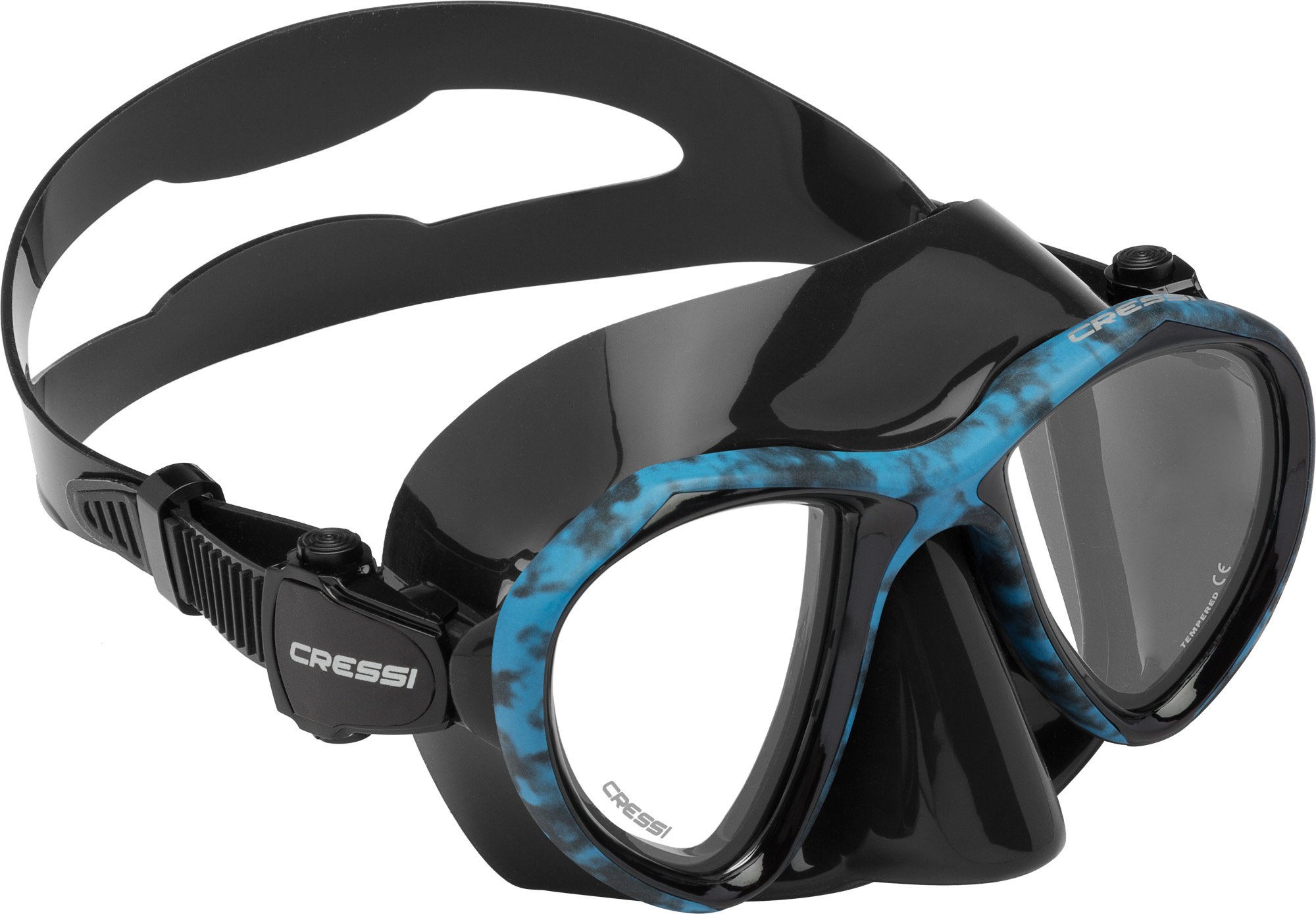 Cressi Adult Free Diving Photographer Low Volume Mask with Silicone Skirt- Metis Quality Since 1946