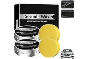 YEYILIDU 2PCS Titanium Ceramic Wax Cream for Cars,2025 Strong Protection Car Coating Polishing Wax,uto Car Scratch Repair Remover Paste Cream Paint Care Ceramic Waxes with Sponge