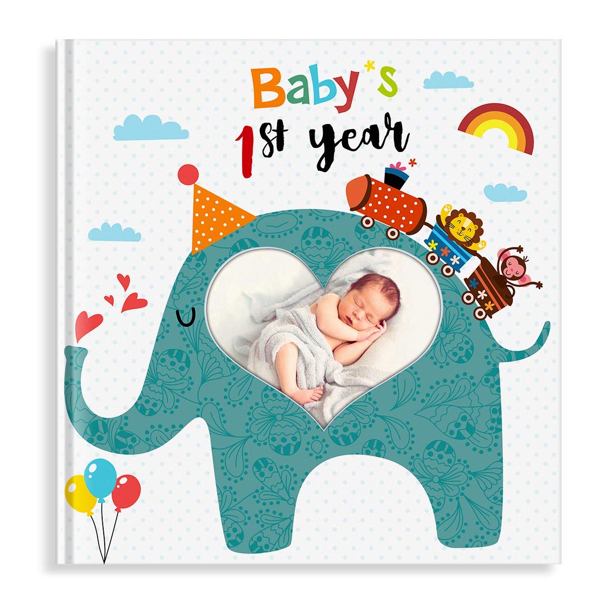 Buy PartyKindom First Year Baby Memory Book with Photo Insert ...