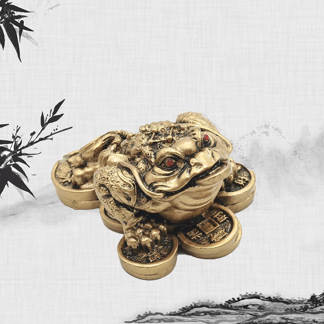 Ftvogue Geld Frosch Chinesischen Feng Shui Reichtum Glucklich Munze Krote Home Office Dekoration Gutes Gluck Reichtum Geschenk Kuche Haushalt Wohnen 6 5 X 6 X 5 Cm Sicooblojicred Com Br