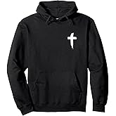 Jesus Saves John 3:16-17 Front and Back Print Christian Pullover Hoodie