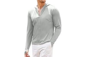 COOFANDY Men Full Zip UPF 50 Sun Protection Hoodie Jacket Long Sleeve Lightweight Breathable UV Shirts with Pockets