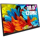 Maovz 18.5 Inch Large Portable Monitor for Laptop, 120Hz 1080P FHD IPS Portable Travel Second Screen Display for/Phone/Xbox PS4/5, 125% sRGB, Dual Speakers, VESA & Storage Bag