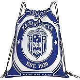 Ioiecock Sorority Paraphernalia Zeta Drawstring Backpack 14"X16.9" Crest Bag. This Bag Is Printed With Your Group'S Crest, Allowing You A Special Drawstring Bag For Jogging And Hiking