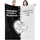 TkinTall Engagement Gifts for Couples,Engagement Party Gifts for Bride Her Newly Engaged Throw Blanket 60" x 50" Best Unique Wedding Gift for Newlywed