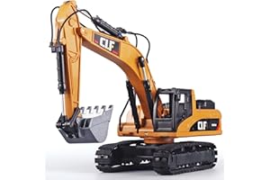 OANMYJJO Digger Toys for Boys - Construction Truck Toys with Simulated Lights, Crawler Excavator Model for Children 3-5 Years, 6101A