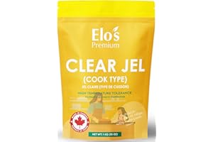 Clear Jel (1KG) by Elo's Premium| 100% Food Grade Clear Jel Powder| Packaged in Canada| Used As Emulsifying Agent and Thicken