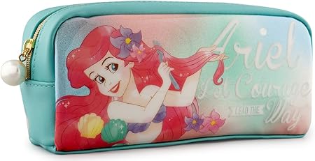 Amazon ディズニー ペンポーチ ラメ入り グラデーションポーチ アリエル ペンケース 文房具 オフィス用品