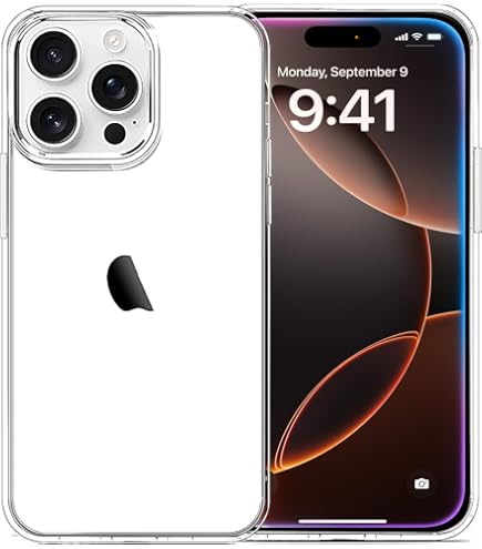 JJGoo Klare Hülle Für IPhone 14 Pro Max - Transparent, Stoßfest, Dünn, Unterstützt MagSafe