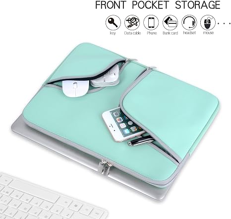 Funda protectora para notebook,Turquesa Funda para portátil de 11.6  pulgadas Chromebook 11 iPad Tablet Funda protectora resistente al agua  Egiant Bolsa Compatible Mac 12 Surface Pro 3 4 Accesorios Accesorios para  portátiles