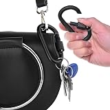MABUSIYI D Ring Carabiner Clip with Screw Lock 8cm 6pc Black view 3