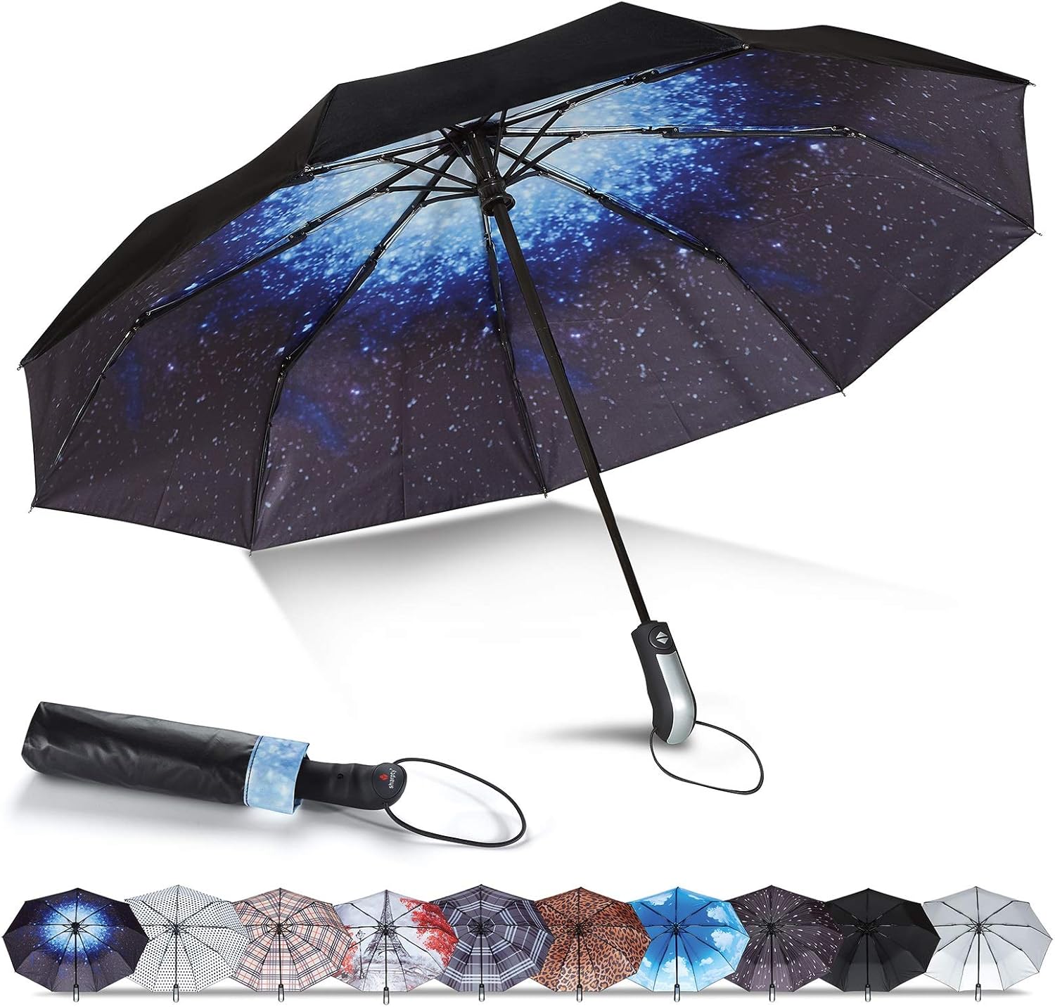 Compact Umbrella Windproof, Travel Umbrella, Lightweight