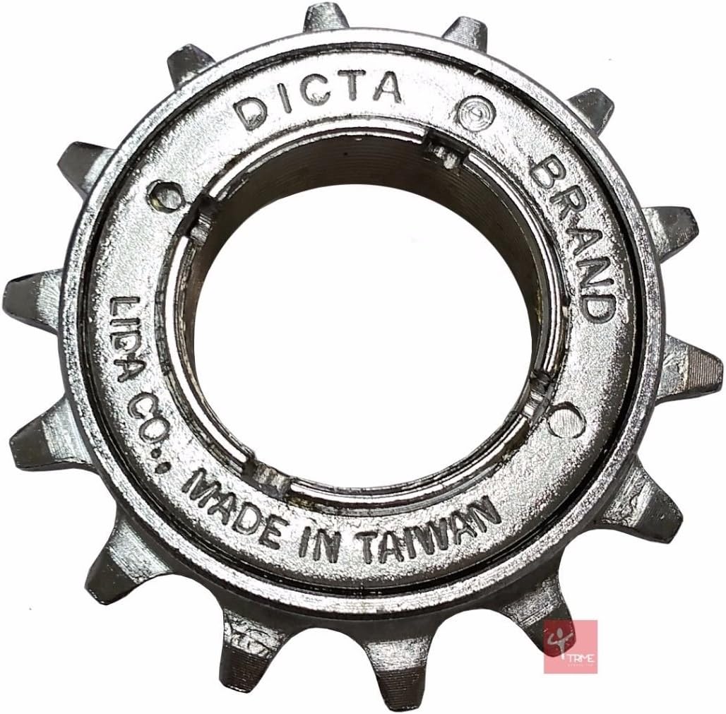 DICTA Chrome Plated Silver BMX Freewheel 14T Single Speed Cog Sprocket 1/2"x1/8"