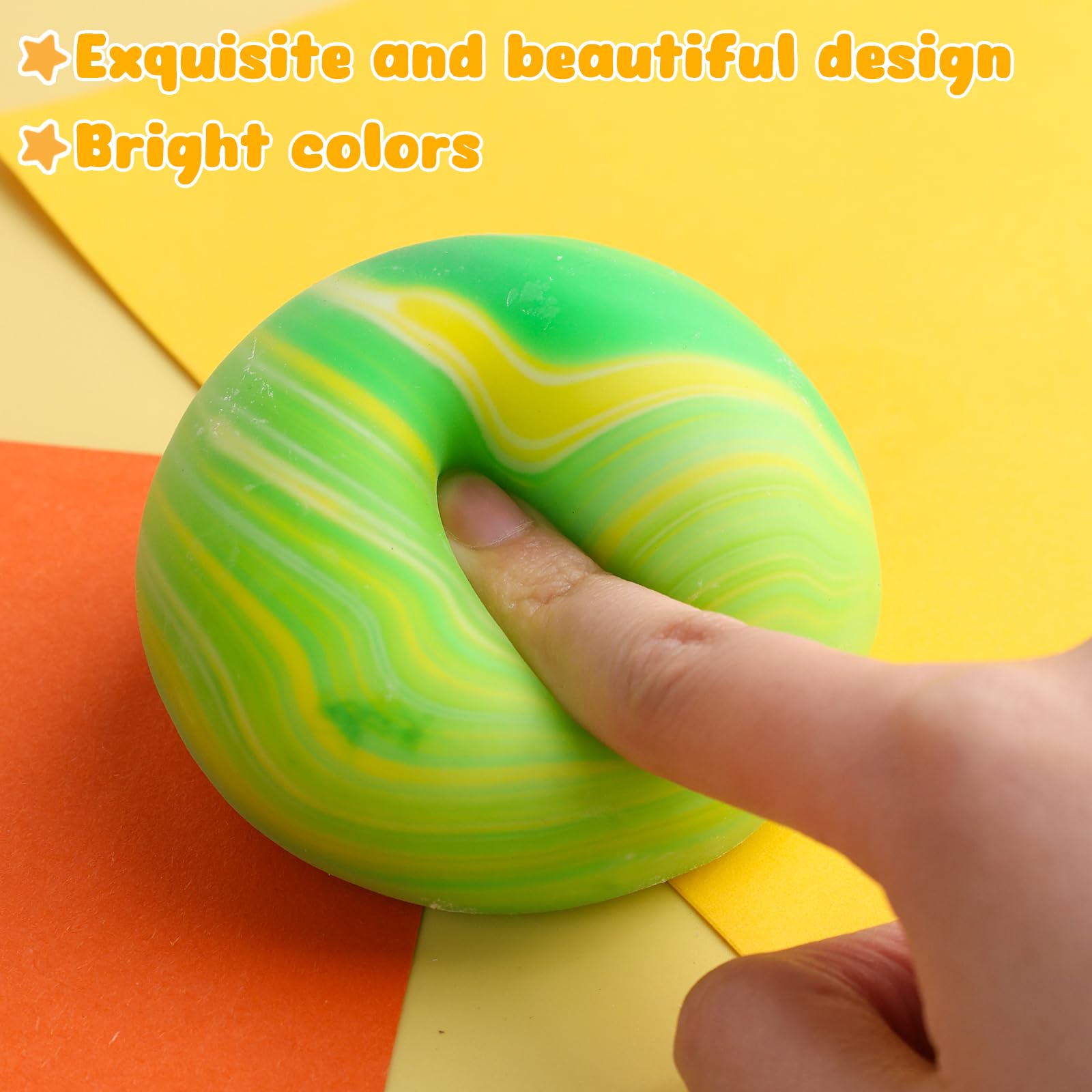 MCPINKY Stretchy Stress Ball, Green Squeeze Ball 2.5\