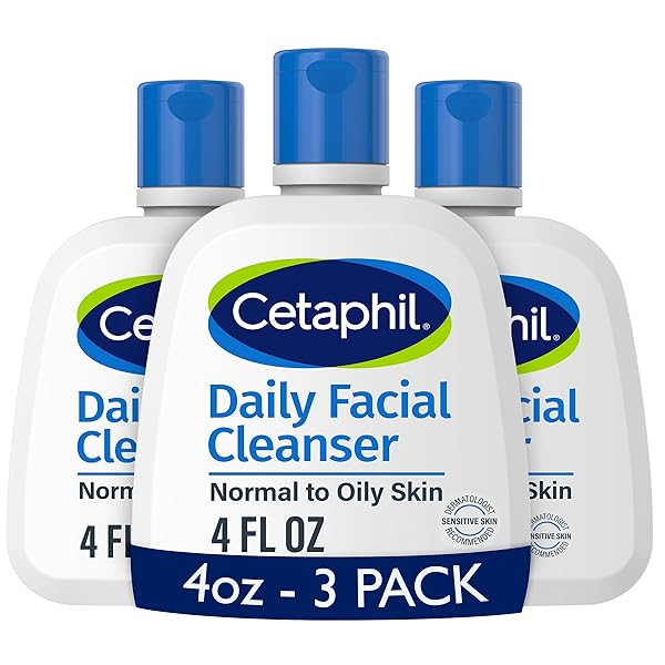 CETAPHIL FACE WASH, DAILY FACIAL CLEANSER FOR SENSITIVE,...