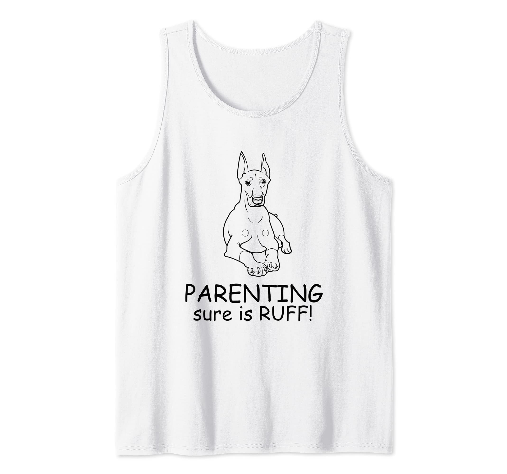 Dobberman Dog Love-r Cute Funny Dog Mom Tank Top