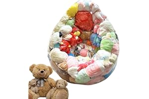 Quhoxdye Clear Extra Large 150L Bean Bag Chair Cover for Stuffed Animal Storage，organizing plush toysWaterproof Toy Organizer