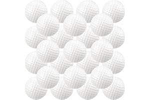 Junkin 24 Pcs Foam Golf Practice Balls Realistic Feel and Flight Training Sport Balls Elastic Soft Foam Golf Balls for Indoor or Outdoor Backyard Training
