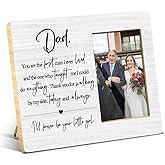 JioJio Chan Father of The Bride Gifts - Wedding Gift Picture Frame, To My Father on My Wedding Day, Engagement, Bridal Shower Photo Frame 4x6