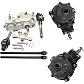 ATV Reverse Gear Box Assembly Transmission &amp; Drive Shaft &amp; Differential Housing for 4 Wheel Drive 150cc 200cc 250cc 300cc GY6 Engine ATV Quad Go Kart Buggy 4 Wheelers (2pcs 720mm drive shaft)