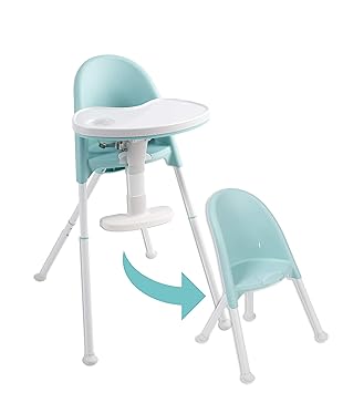 turquoise high chair