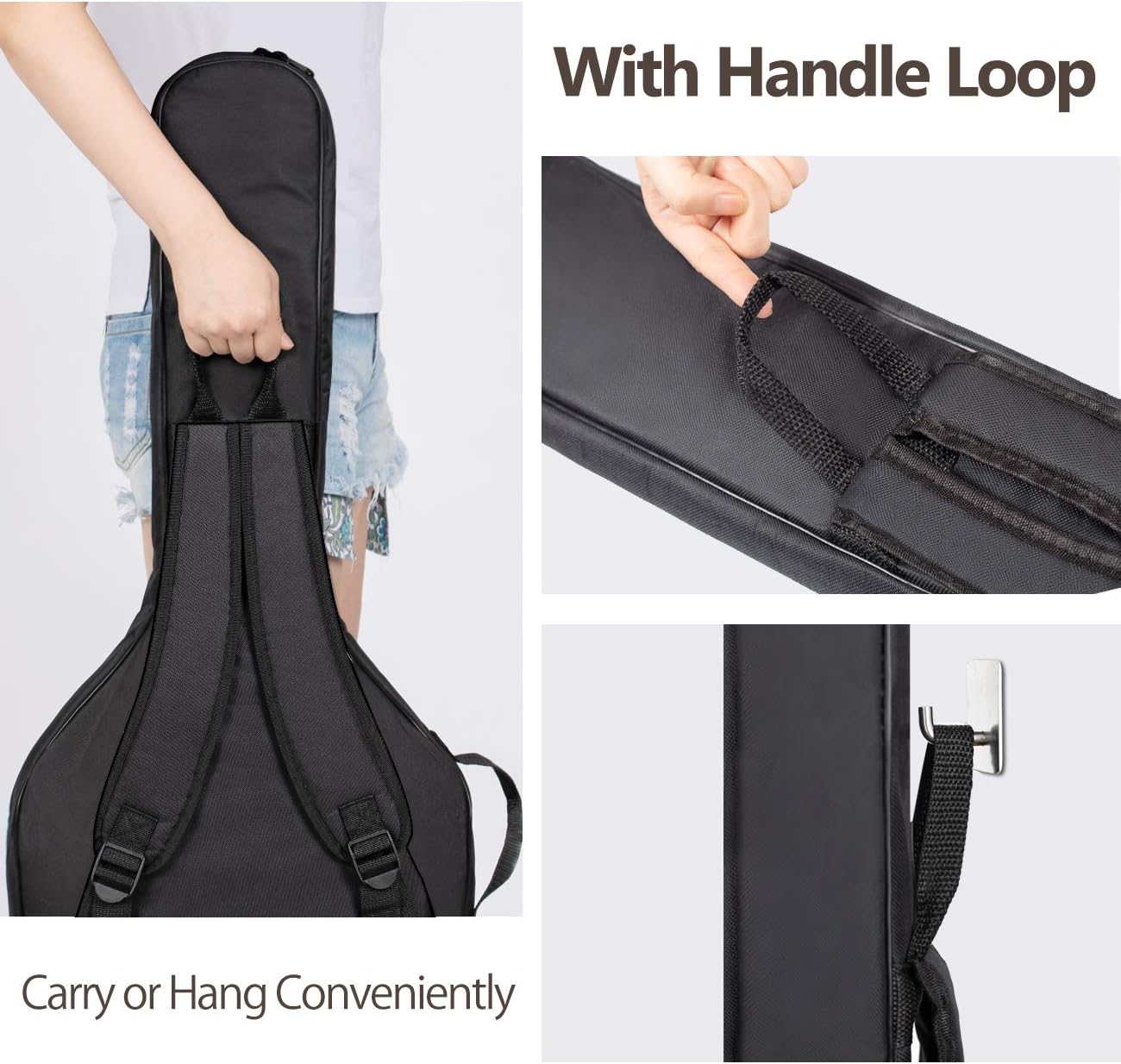 CAHAYA Electric Guitar Bag Gig Bag 6mm Padding Backpack Padded Soft