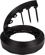 KB Tools Lawn Garden Edging Border 32ft 10m Heavy-Duty Ground Stakes Black view 4