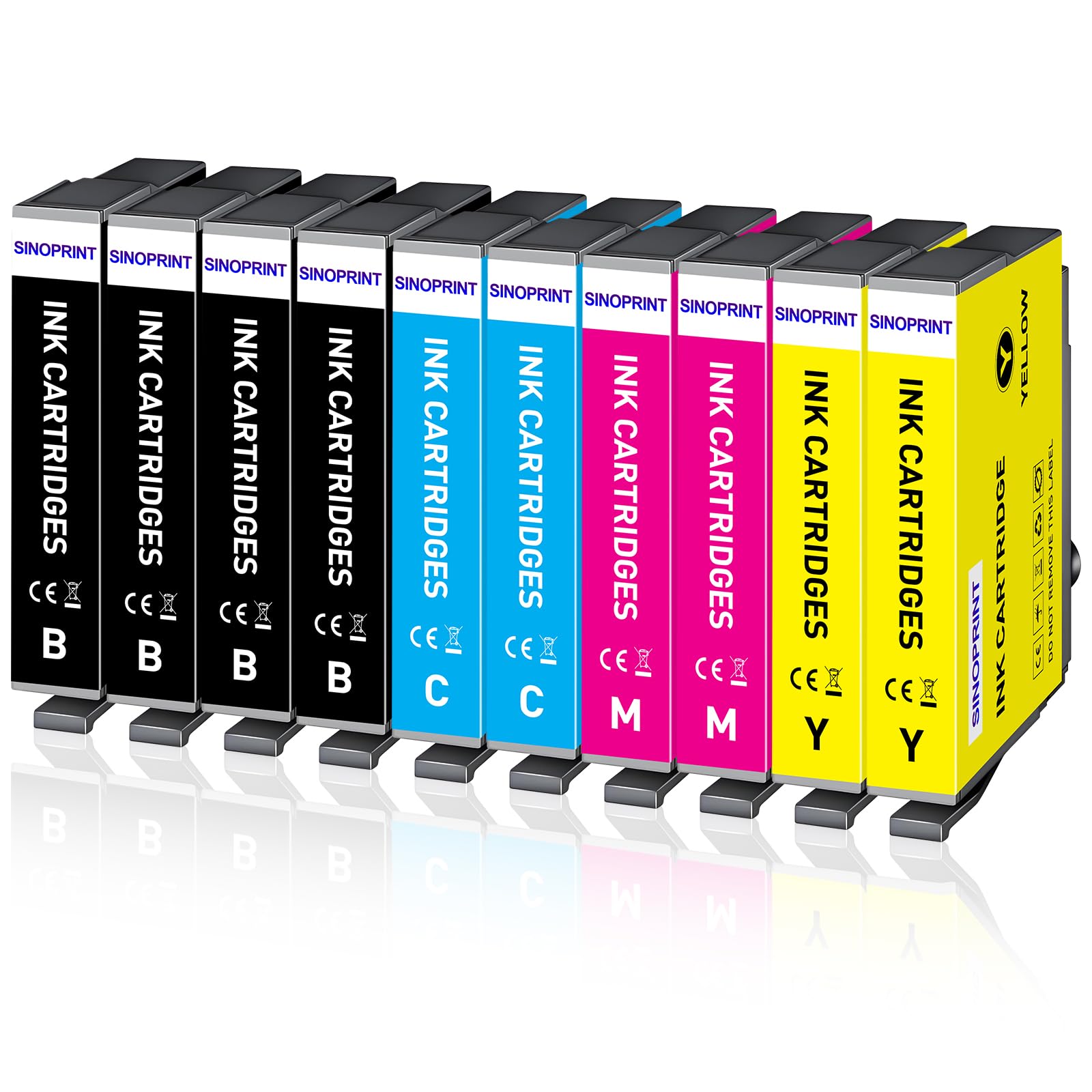 SINOPRINT 10-Pack 603XL Ink Cartridges Compatible with Epson 603 XL for Expression Home XP2150 XP-2155 XP-2100 XP-2105 XP-3100 XP-3105 XP-3155 XP-3150 XP-4100 XP-4105 Workforce WF-2830 WF-2835 WF-2850