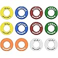 GMWD Power Cage Magnetic Position Markers, 1 Inch Power Rack Reminder Labels, Squat Rack Magnets Identifier Rings for Home Gym(5 Pairs)