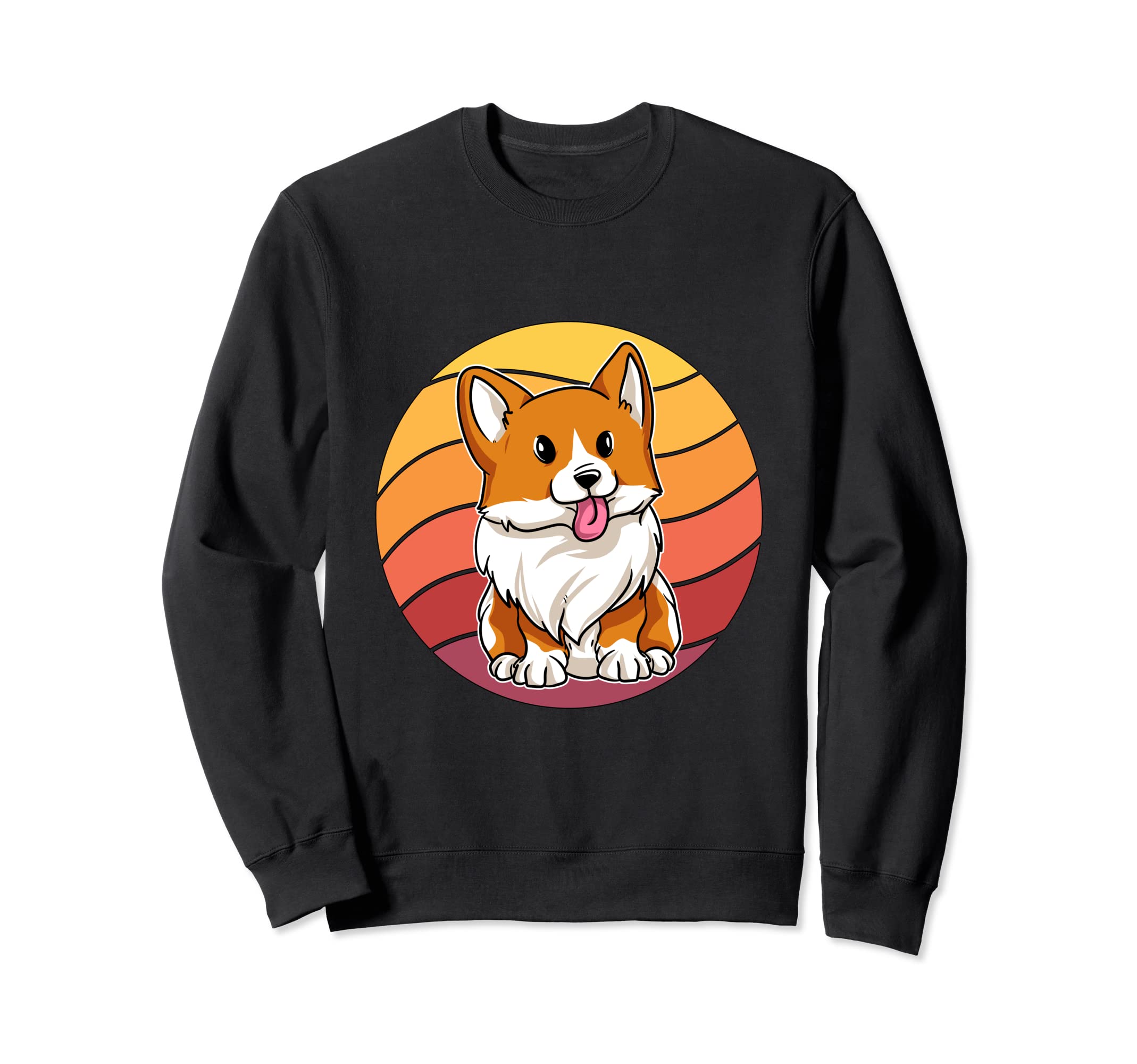 Retro Sunset Corgi Sweatshirt