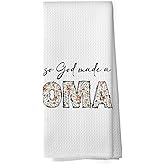 shiviody Oma Gifts Kitchen Towels - Religious Bible Verse Mom Gifts for Grandma Oma Dish Towels, Grandma Mothers Birthday Decorative Absorbent Dishcloths Hand Towel for Kitchen Decor 16x24 Inches
