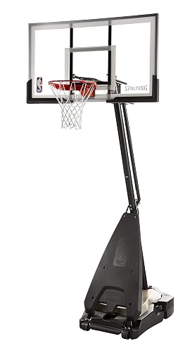 Nba Basketball System Spalding NBA Hybrid Portable Basketball Hoop System - Acrylic Backboard ...
