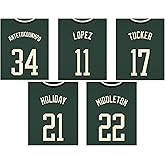 TnT Prints 2021 Milwaukee Bucks Poster, Milwaukee Bucks Wall Decor, Milwaukee Bucks Prints, Basketball Poster, NBA Posters, Bucks Poster, Bucks Decor - Set of 5 (8x10) - Unframed