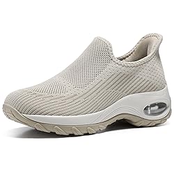 STQ Womens Slip On Sneakers Arch Support Tennis