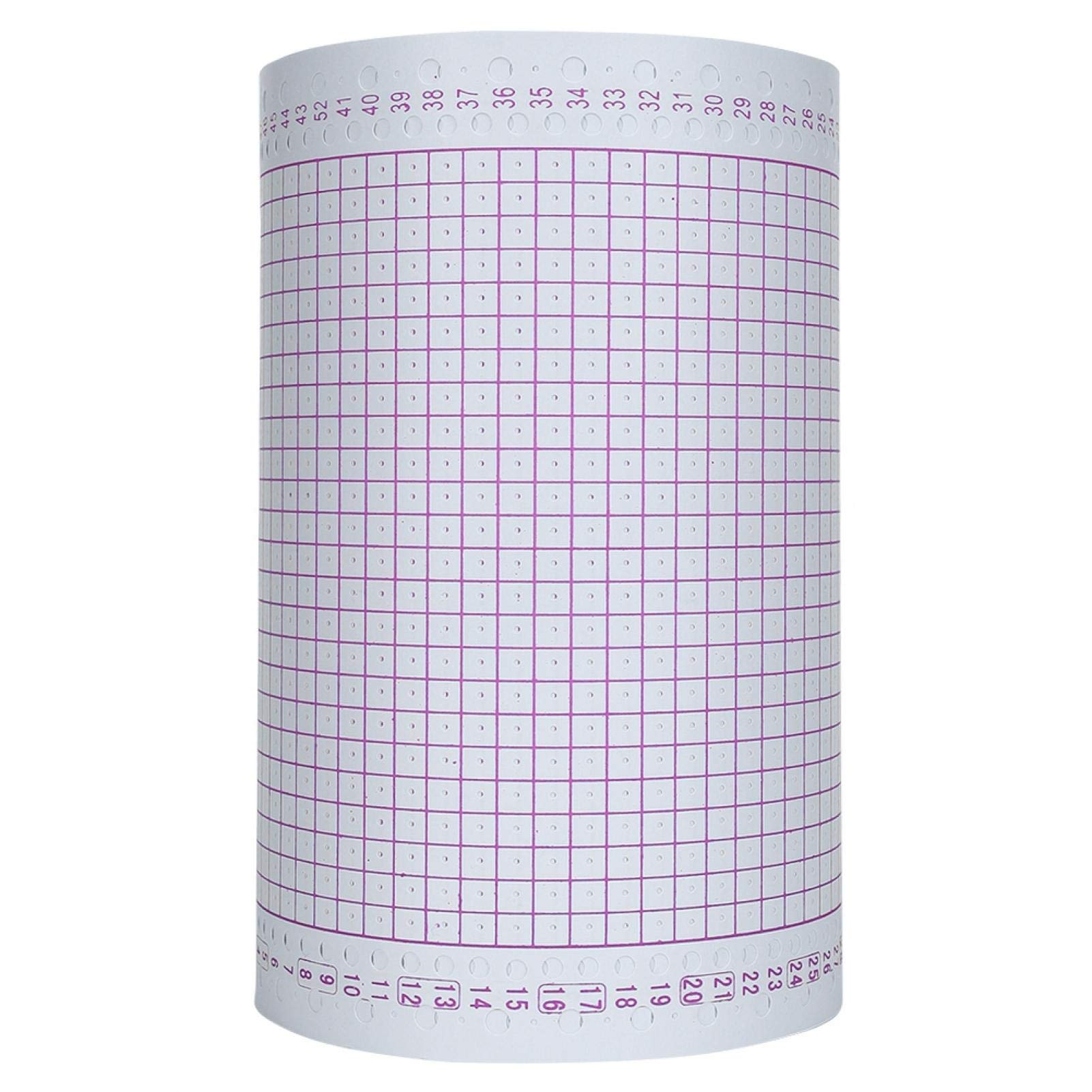 Qcwwy 1 roll Stitches Punch Card, Red Transparent Punch Card 24 Stitches Knitting Machine Accessories Suitable for Clothing Factory Use