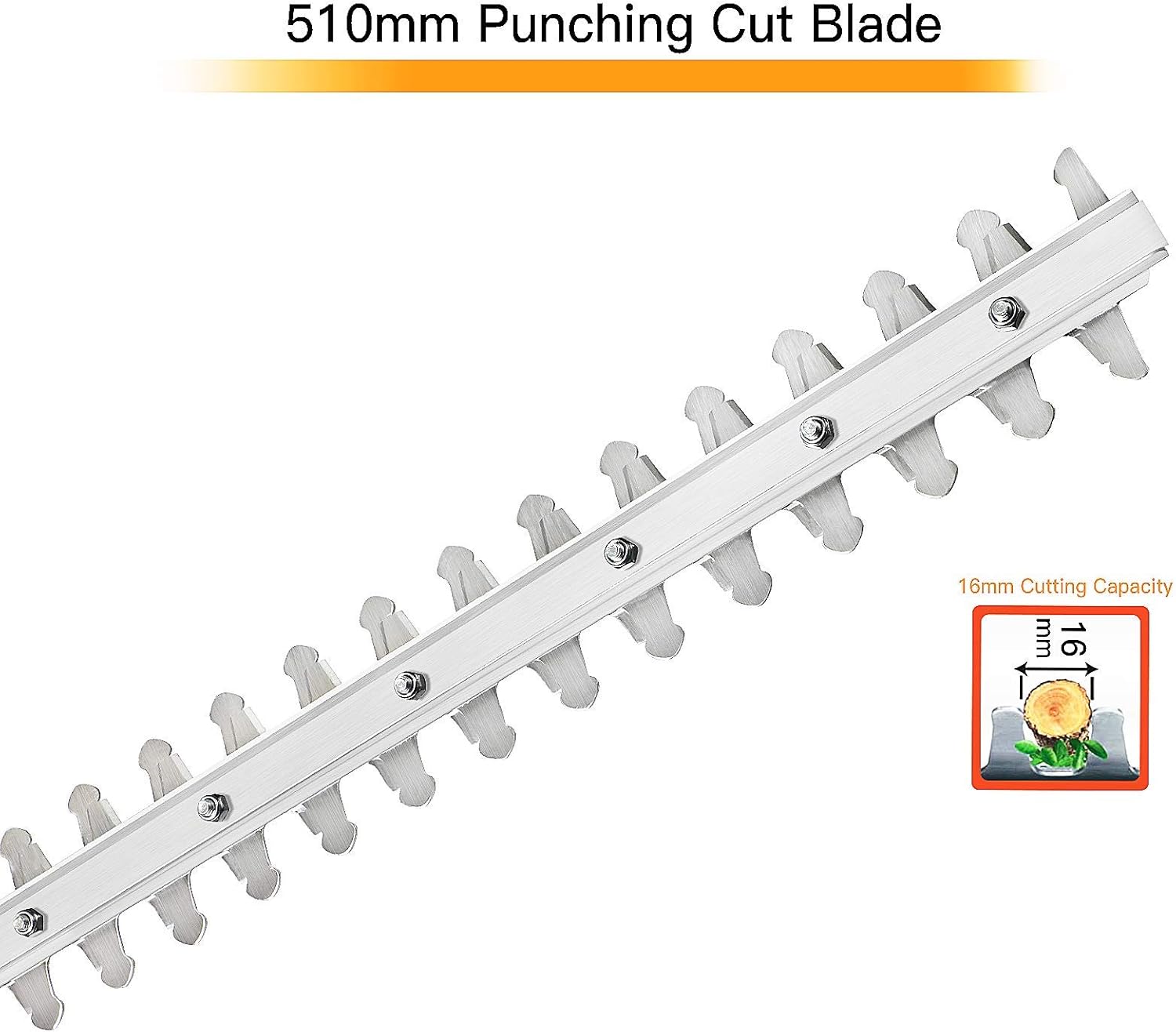 GARCARE Corded Electric Hedge Trimmers 500W Hedge Cutter with 510 mm