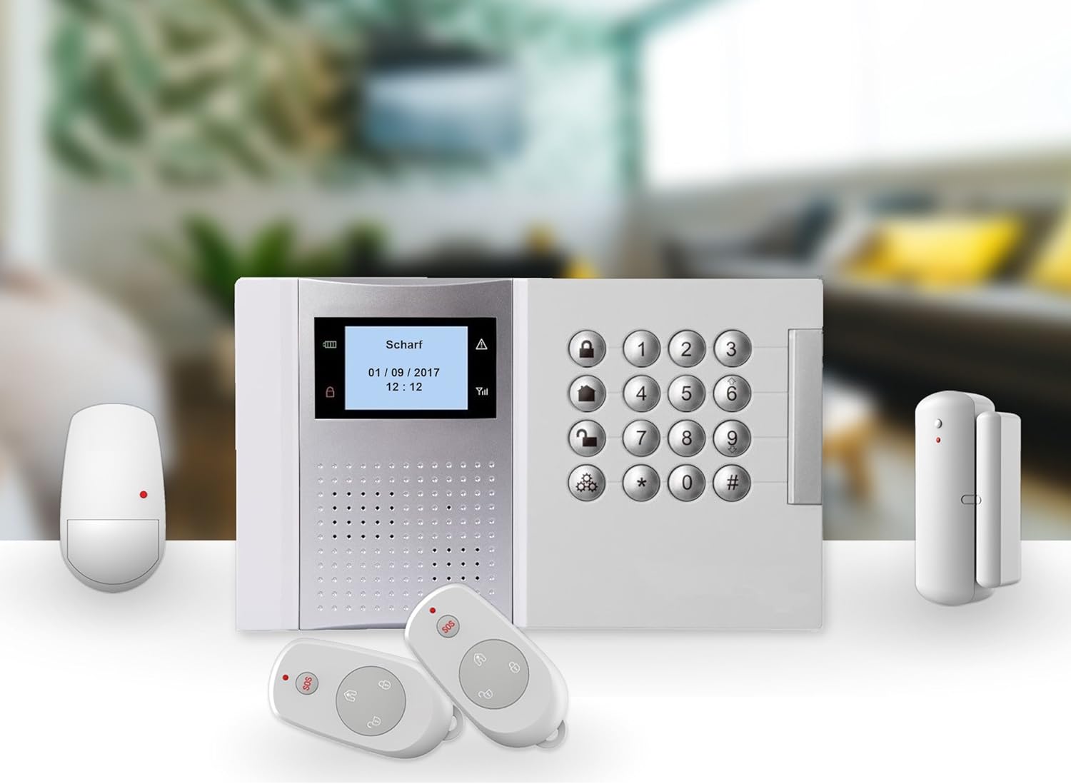 Wireless GSM/PSTN alarm system with beautiful mobile App for Android