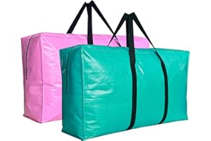 HAOHAKKA Extra Large Storage Bags, Jumbo Moving Tent Waterproof Storage Bags, Foldable Big XXL Duffle Bag for Travel, 42x23x13.5inch