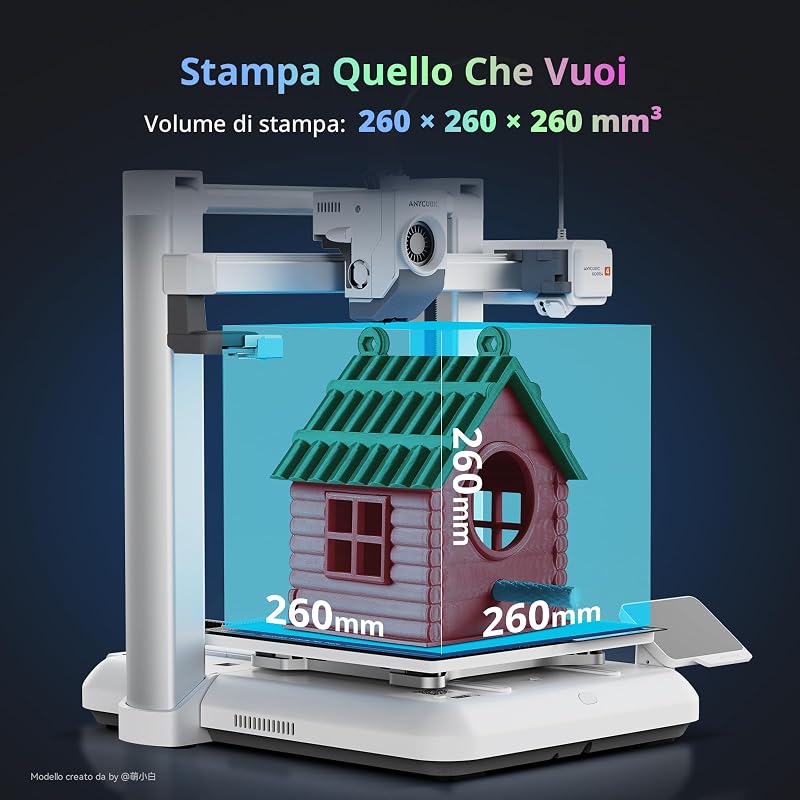 Kobra 4 Stampante 3D per Principianti, 260x260x260 mm