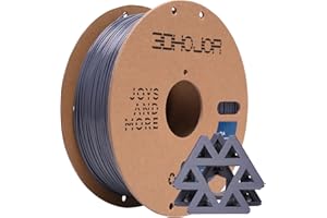 3DHoJor High Speed PLA Filament 1.75mm Grey,3D Printing Filament,1kg Cardboard Spool (2.2lbs), Fit Most FDM 3D Printer,Dimensional Accuracy +/- 0.03 mm,Odor Free, Clog Free, No Brittle Filaments