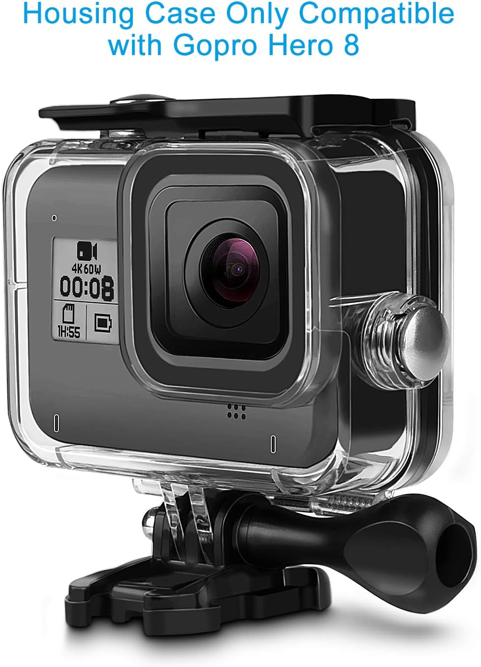 Amazon Com Homasen Waterproof Case For Gopro Hero 8 60meter