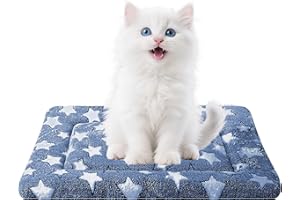 POBOPOBO Dog Bed Mat for Crate, Soft Kennel Pad, Durable Comfort Mat for Dogs and Cats, Home and Crate Use (NavyBlue⋆, 18"*14"*1.5")