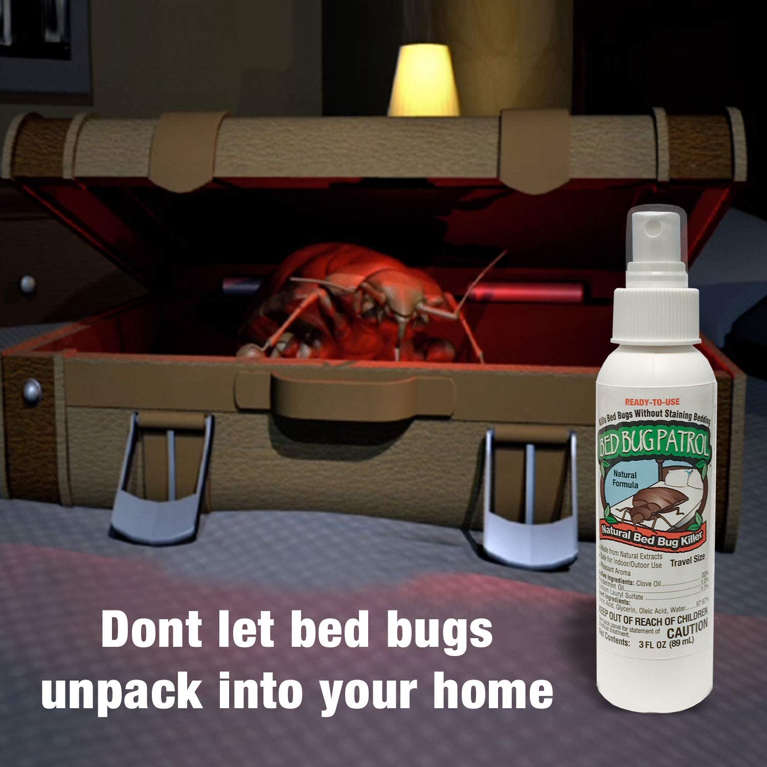 Mua Bed Bug Travel Spray by Bed Bug Patrol Natural Bed Bug Killer Child & Pet Safe Plant