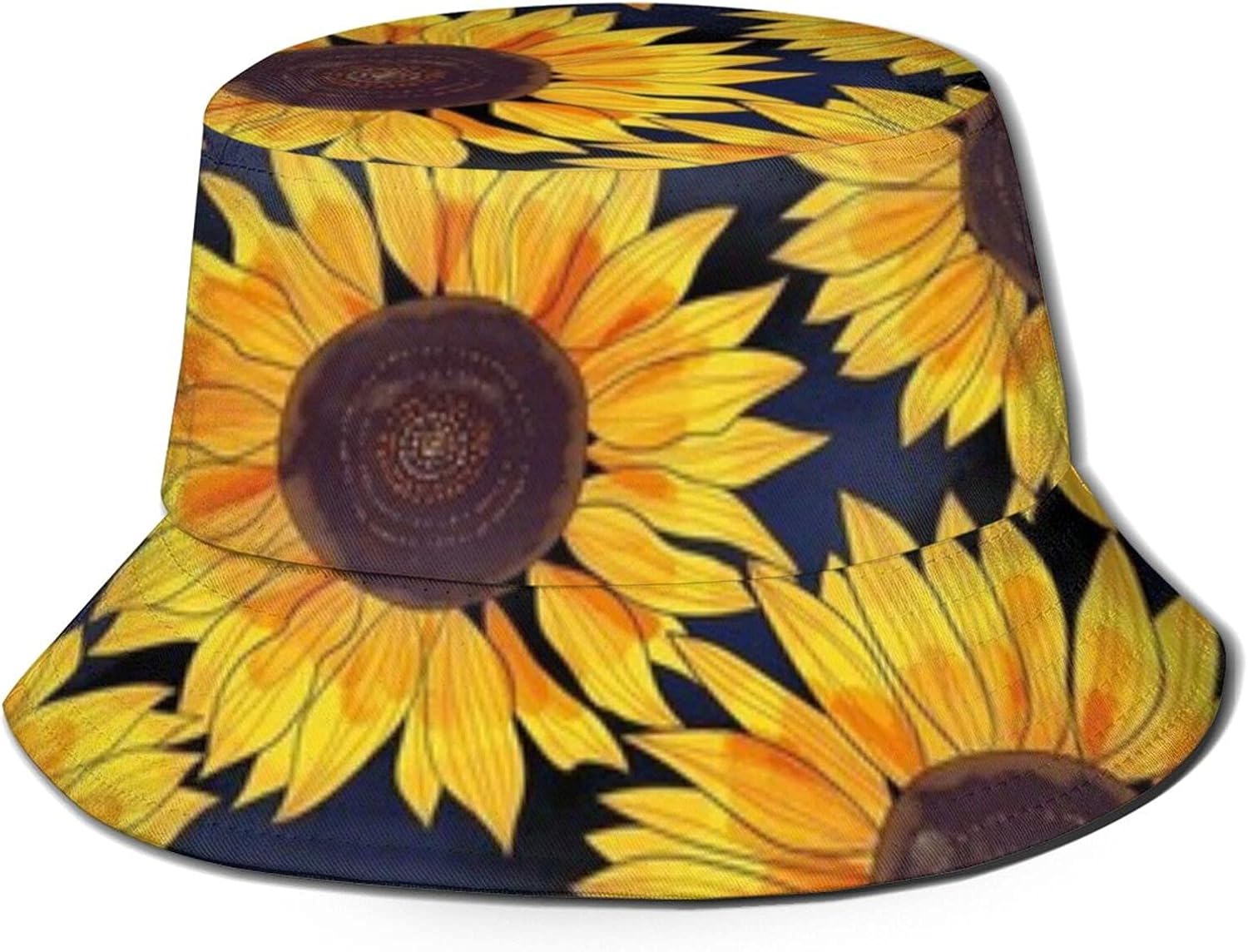Unisex Sunflower Bucket Hats Print Bucket Hat Summer Fisherman Hat