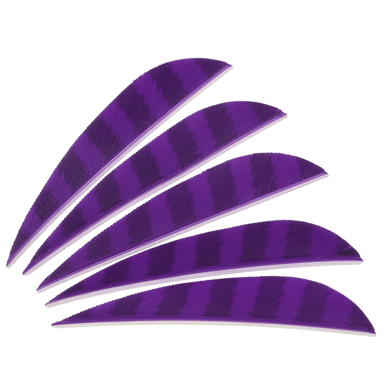 PATIKIL Arrow Vanes, 20 Pack 3 Inch Arrow Fletch Turkey Feather Fletch Right Wing Fletching for DIY Target Shooting, Purple