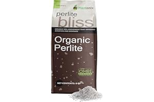 PLANTONIX Perlite Bliss (8 Qts) - Organic Perlite for Plants - Coarse Perlite Bulk Soil Amendment - Chunky Perlite for Plants, Potting Soil, Garden Soil, & Coco Coir - Horticultural Perlite for Gardening